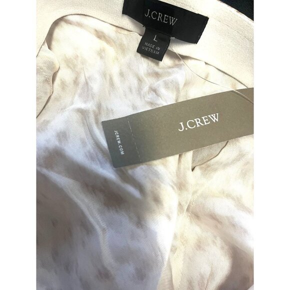 NWT J.Crew Ivory & Tan Long Maxi Skirt - Picture 12 of 13